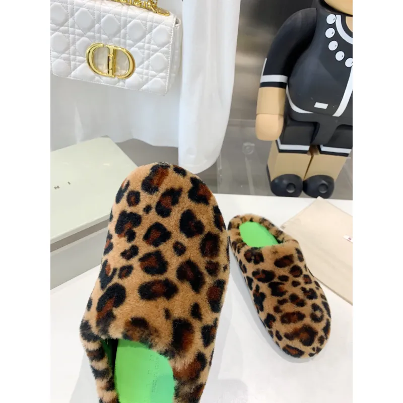 Marni Fussbett Sabot Slide Leopard PB SBMS004601 LM071 00M24