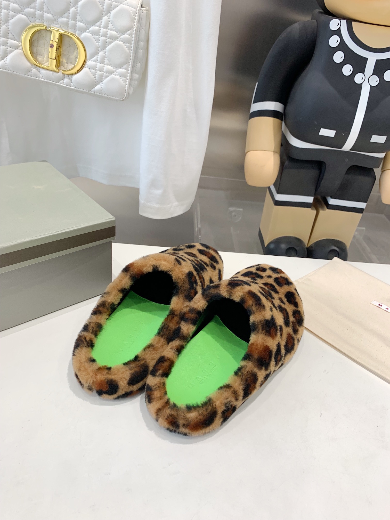 Marni Fussbett Sabot Slide Leopard PB SBMS004601 LM071 00M24