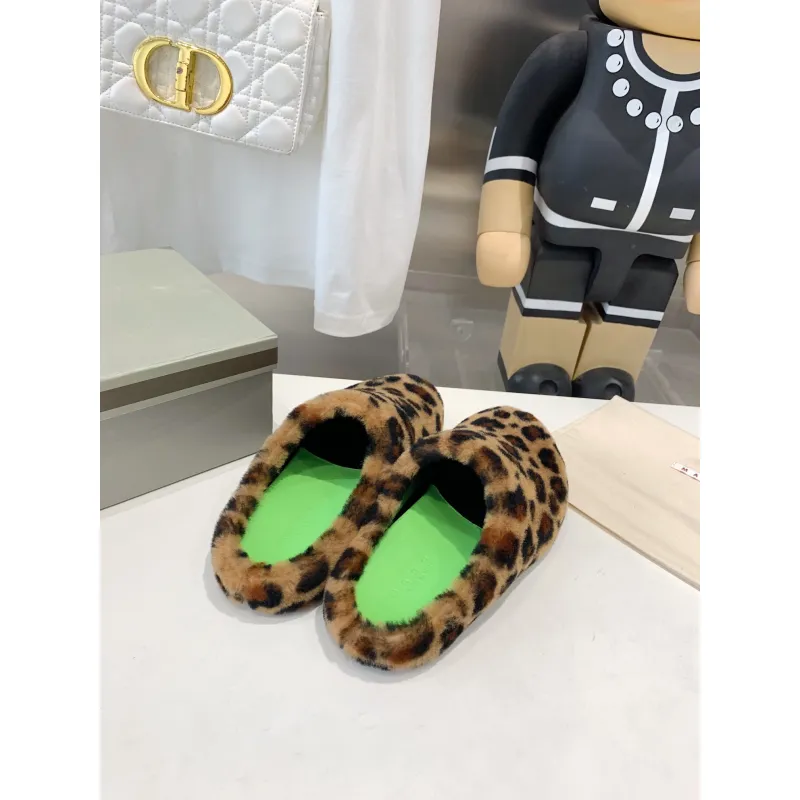 Marni Fussbett Sabot Slide Leopard PB SBMS004601 LM071 00M24