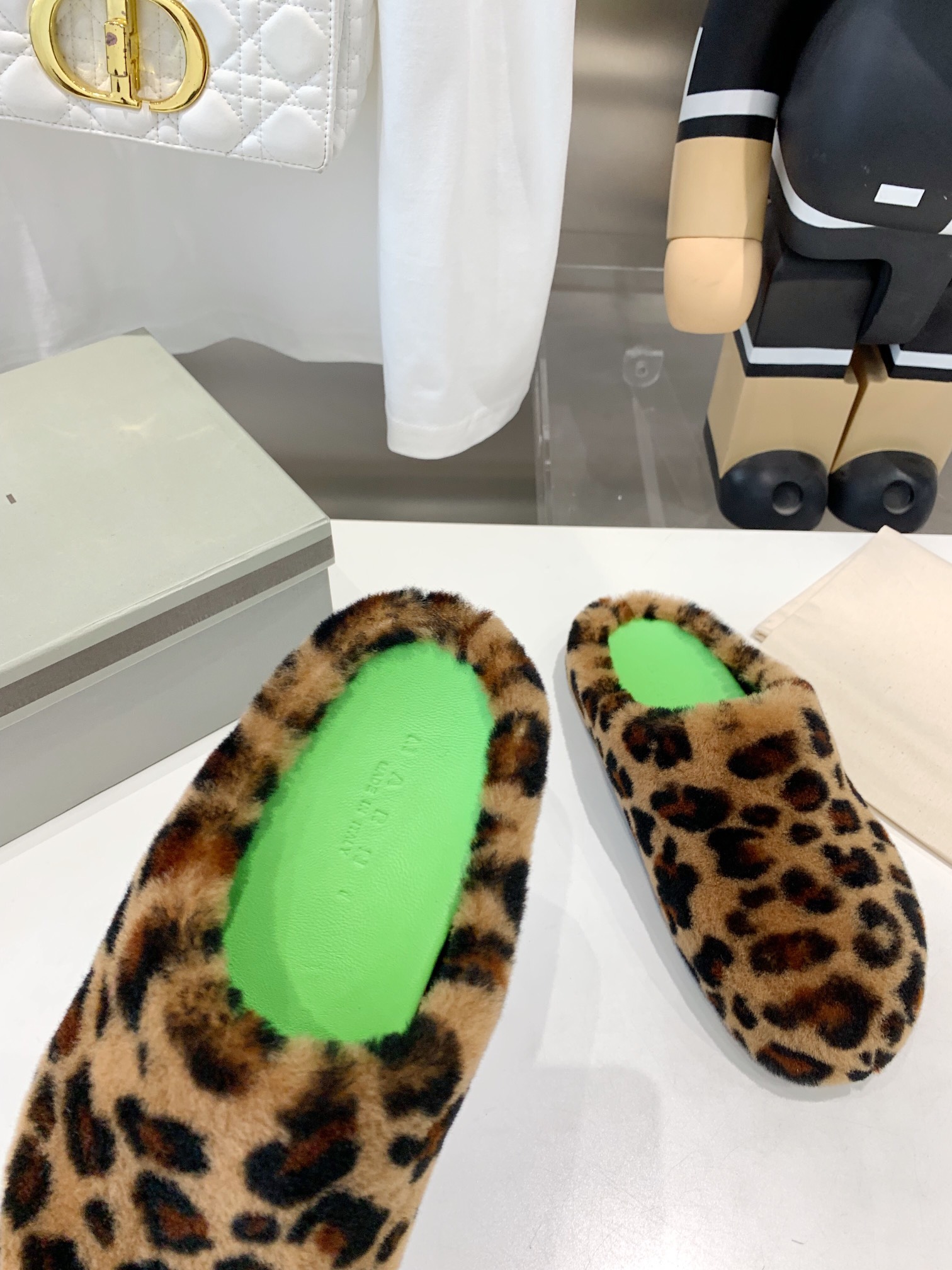 Marni Fussbett Sabot Slide Leopard PB SBMS004601 LM071 00M24