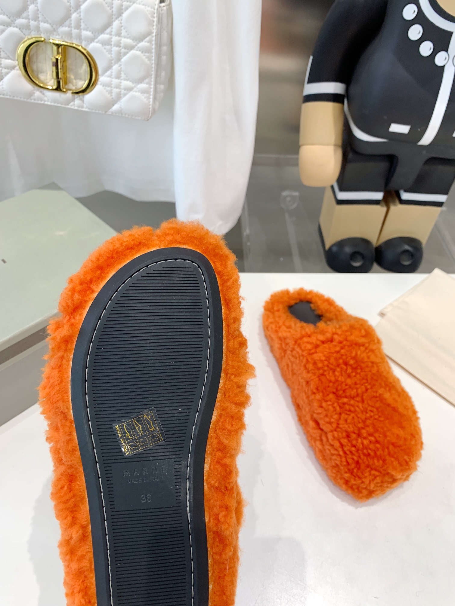 Marni Fussbett Sabot Slide Orange PB SBMS004601 LM071 00M24