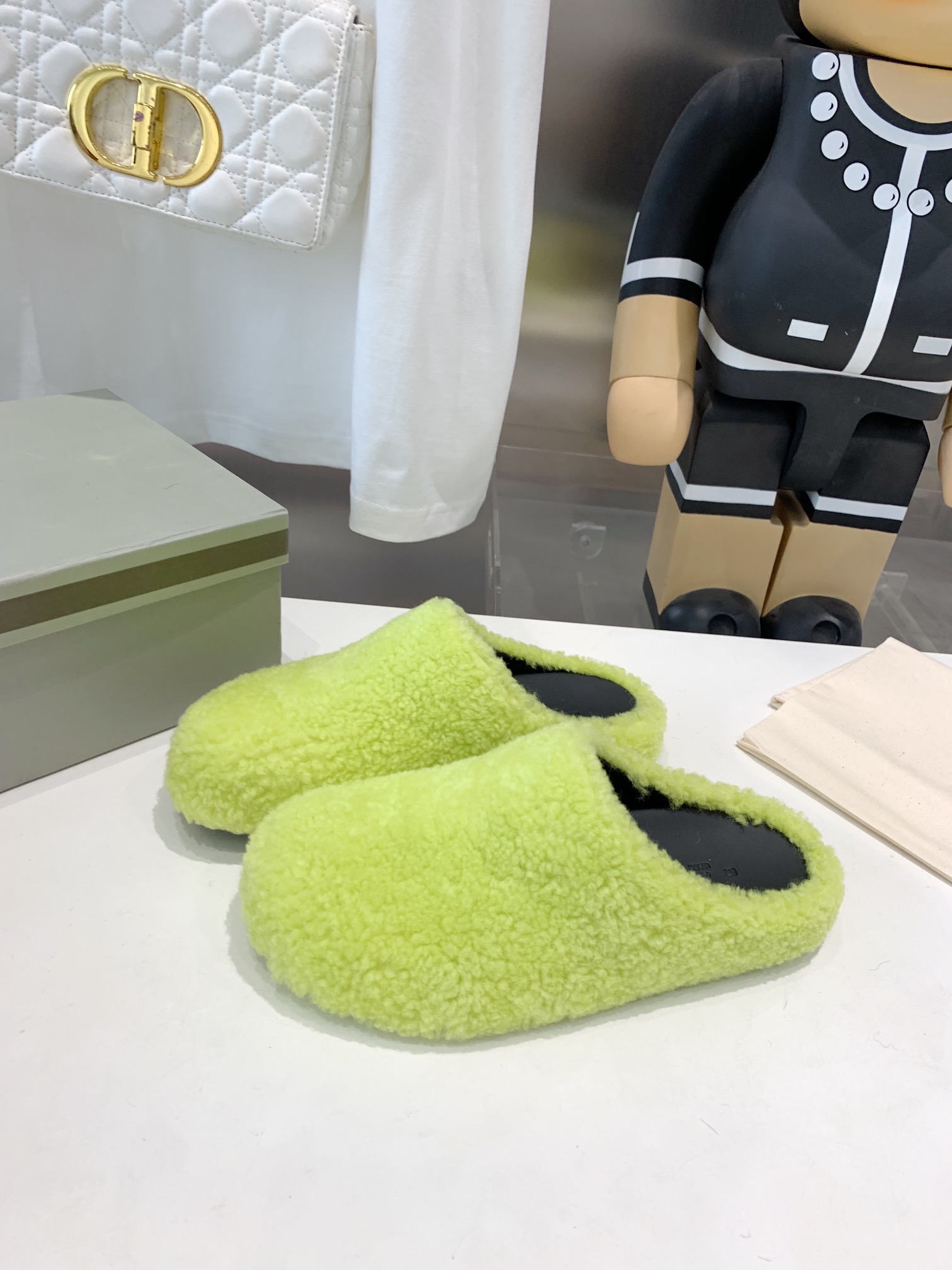 Marni Fussbett Sabot Slide Green PB SBMS004601 LM071 00M24