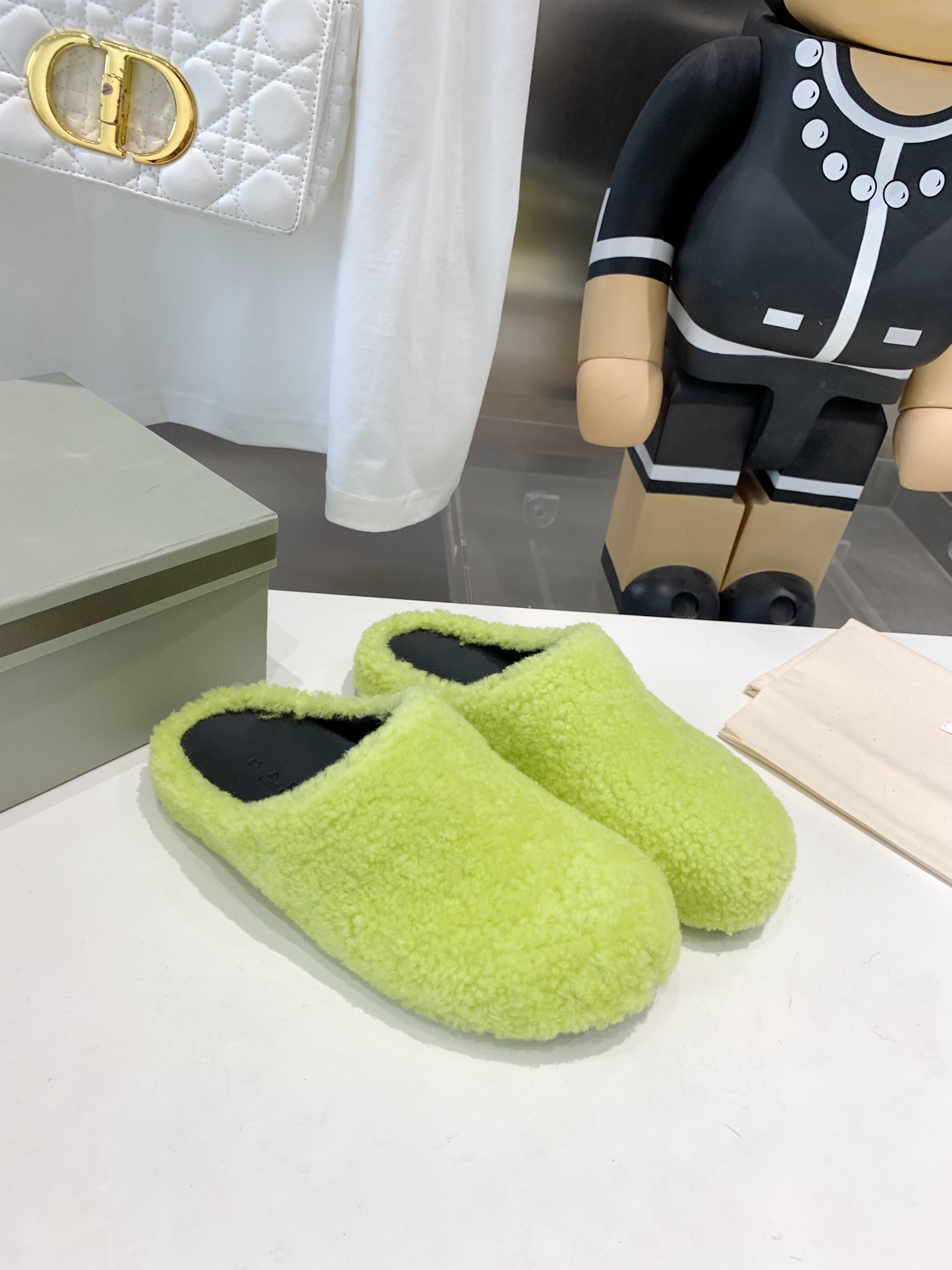 Marni Fussbett Sabot Slide Green PB SBMS004601 LM071 00M24