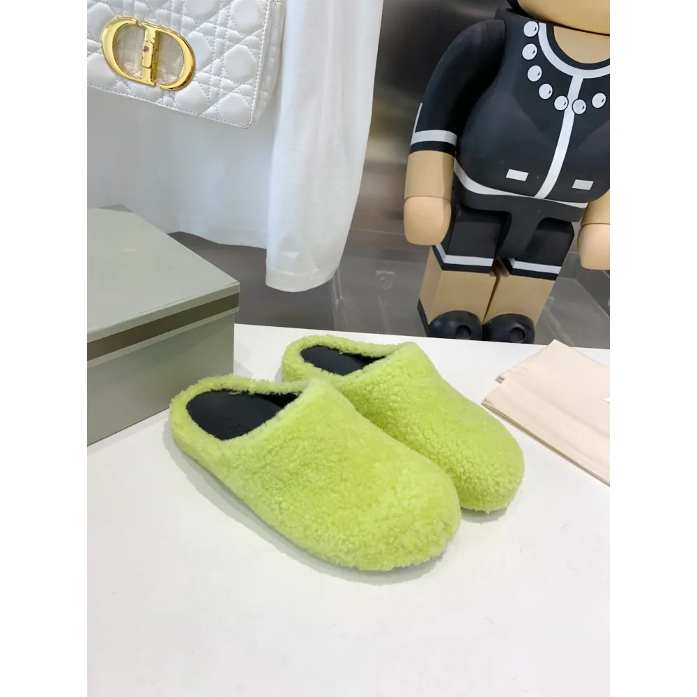 Marni Fussbett Sabot Slide Green PB SBMS004601 LM071 00M24