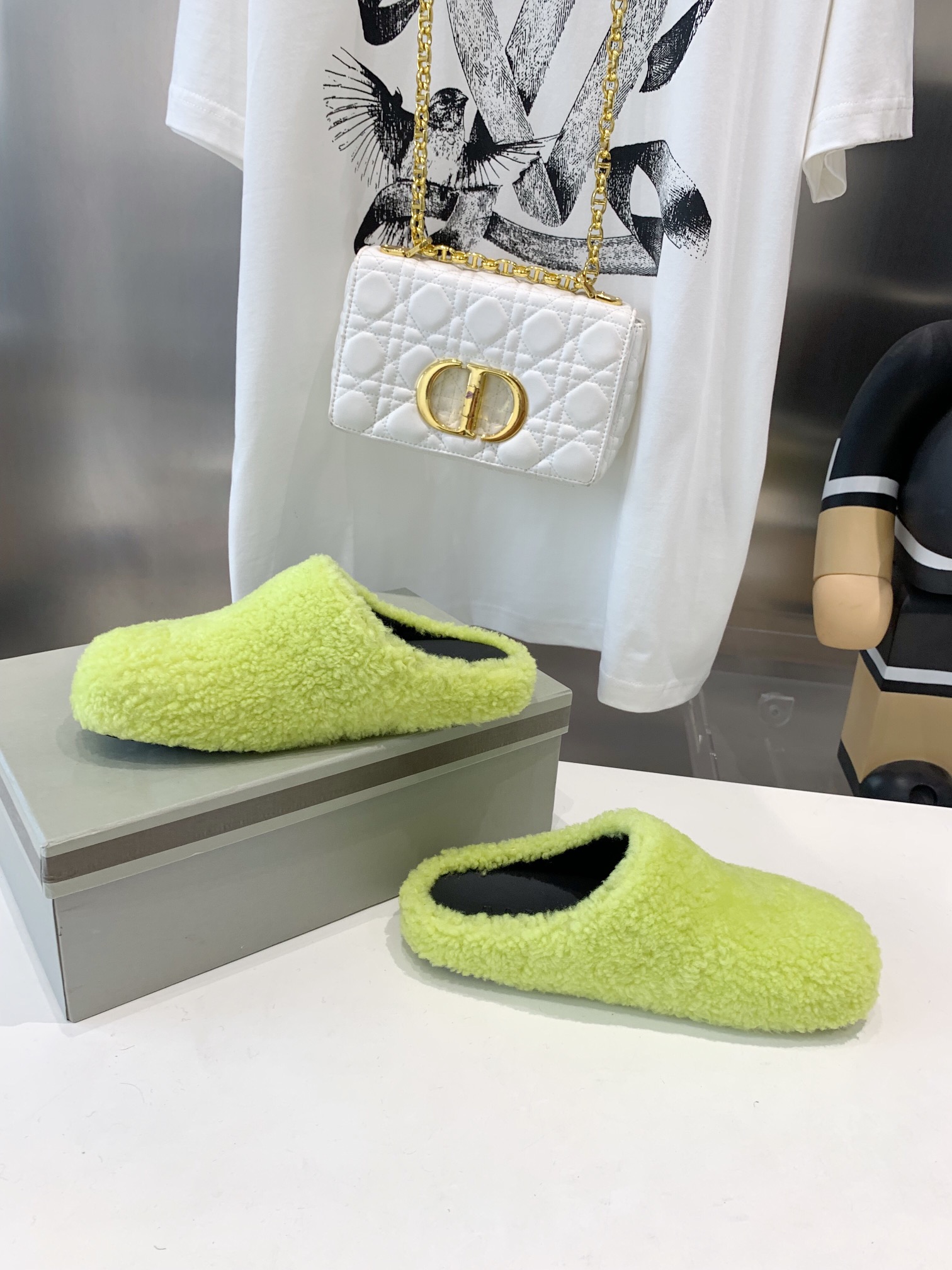 Marni Fussbett Sabot Slide Green PB SBMS004601 LM071 00M24