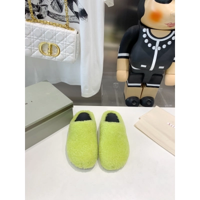 Marni Fussbett Sabot Slide Green PB SBMS004601 LM071 00M24 02