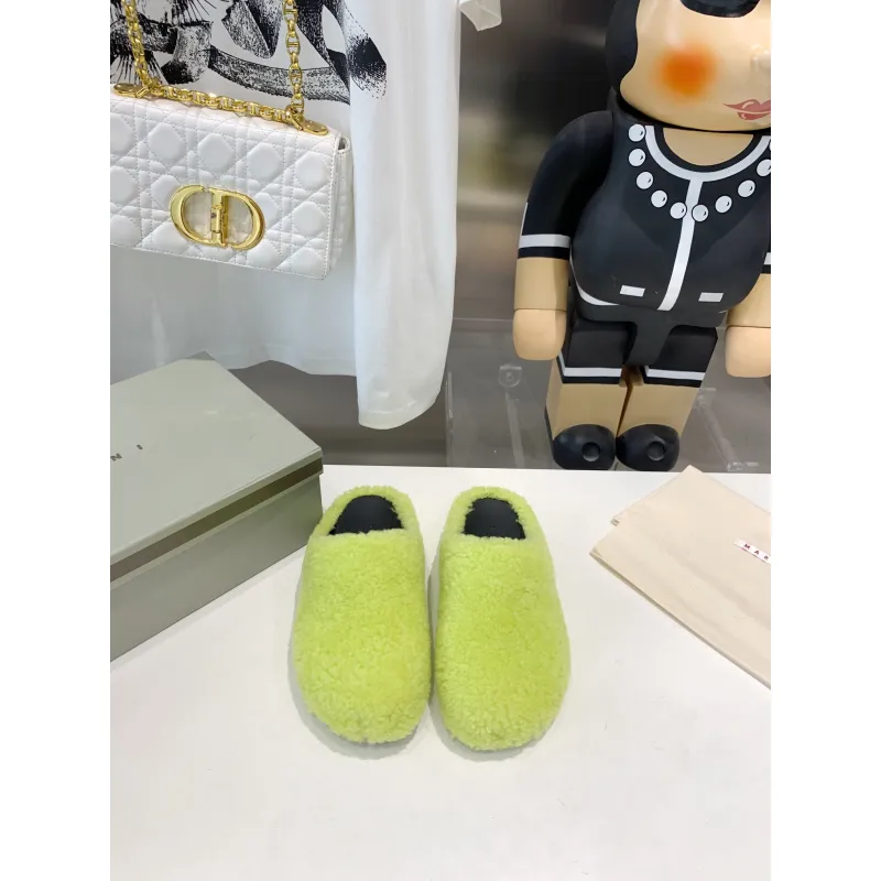 Marni Fussbett Sabot Slide Green PB SBMS004601 LM071 00M24