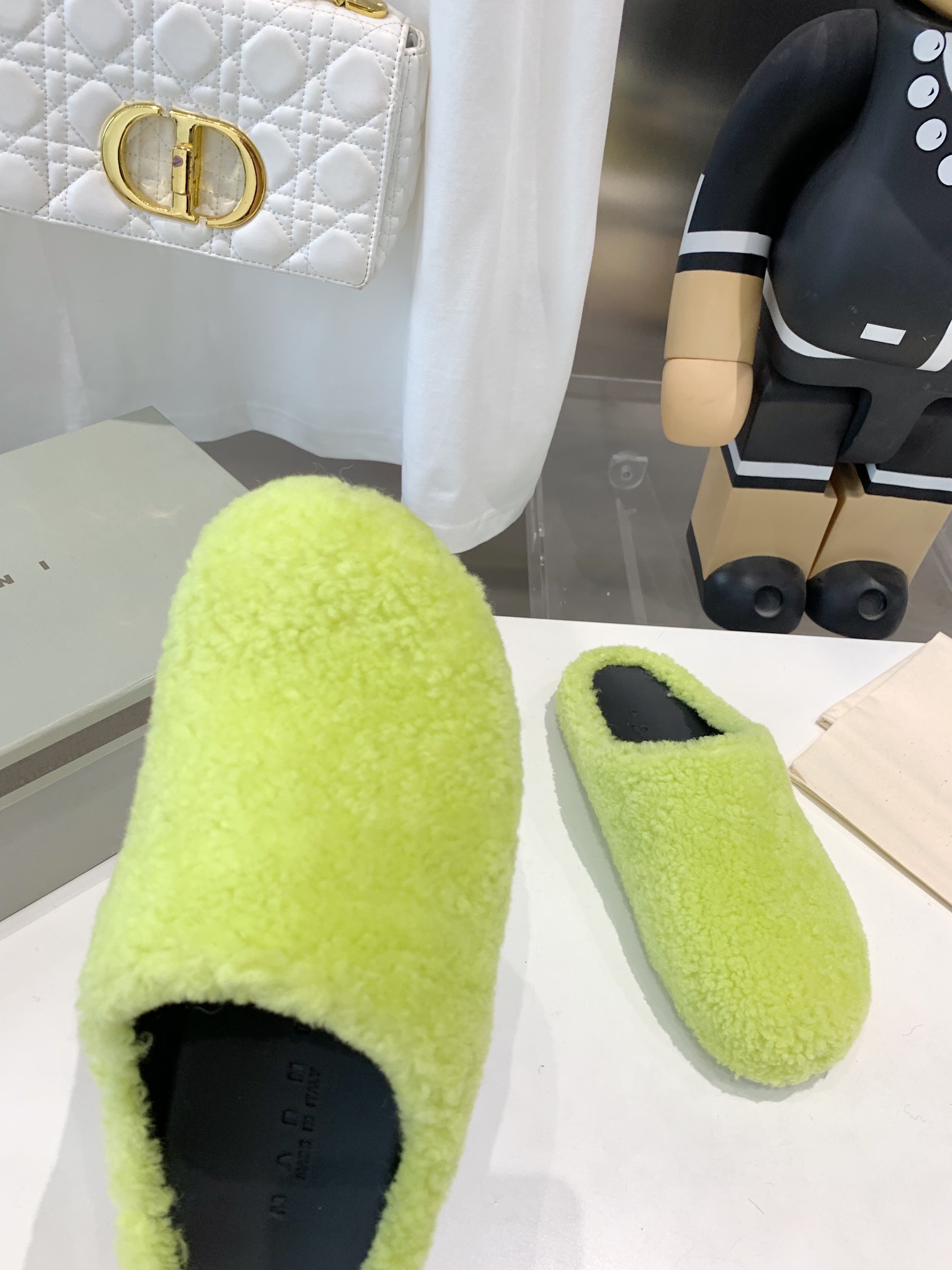 Marni Fussbett Sabot Slide Green PB SBMS004601 LM071 00M24