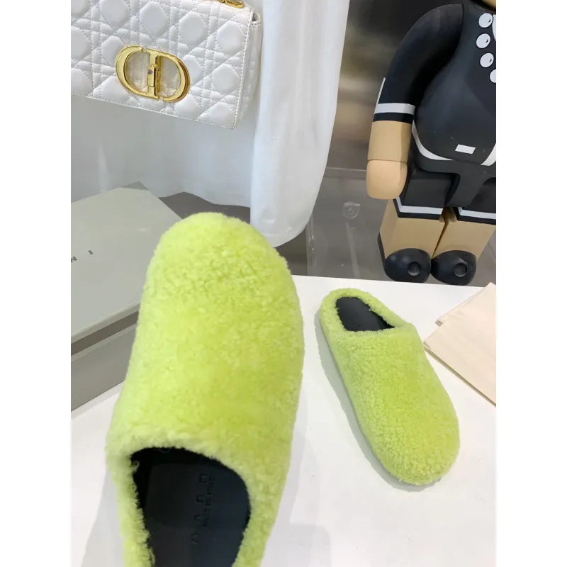 Marni Fussbett Sabot Slide Green PB SBMS004601 LM071 00M24