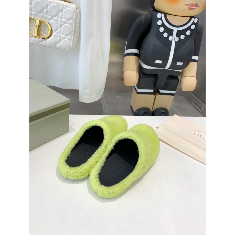 Marni Fussbett Sabot Slide Green PB SBMS004601 LM071 00M24