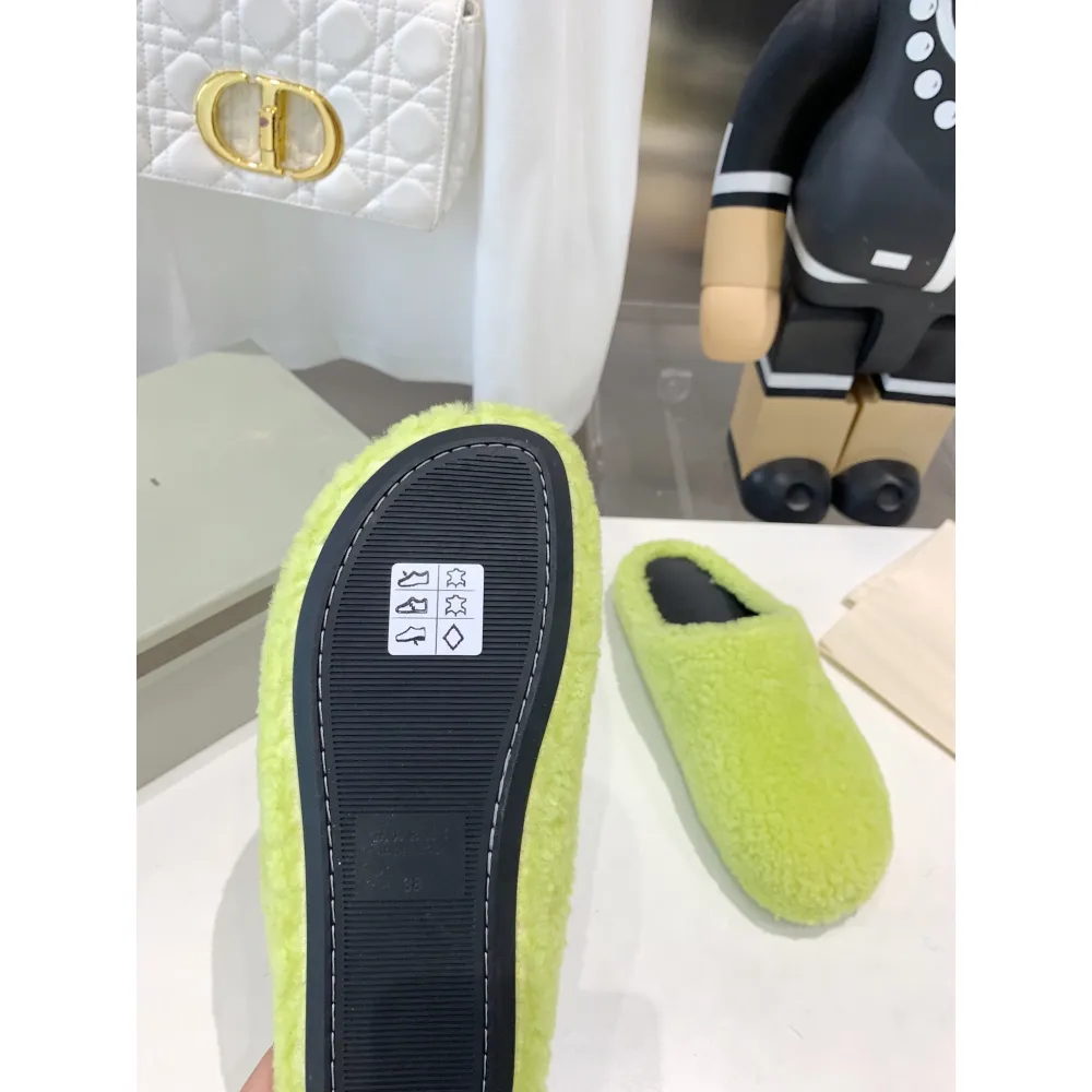 Marni Fussbett Sabot Slide Green PB SBMS004601 LM071 00M24