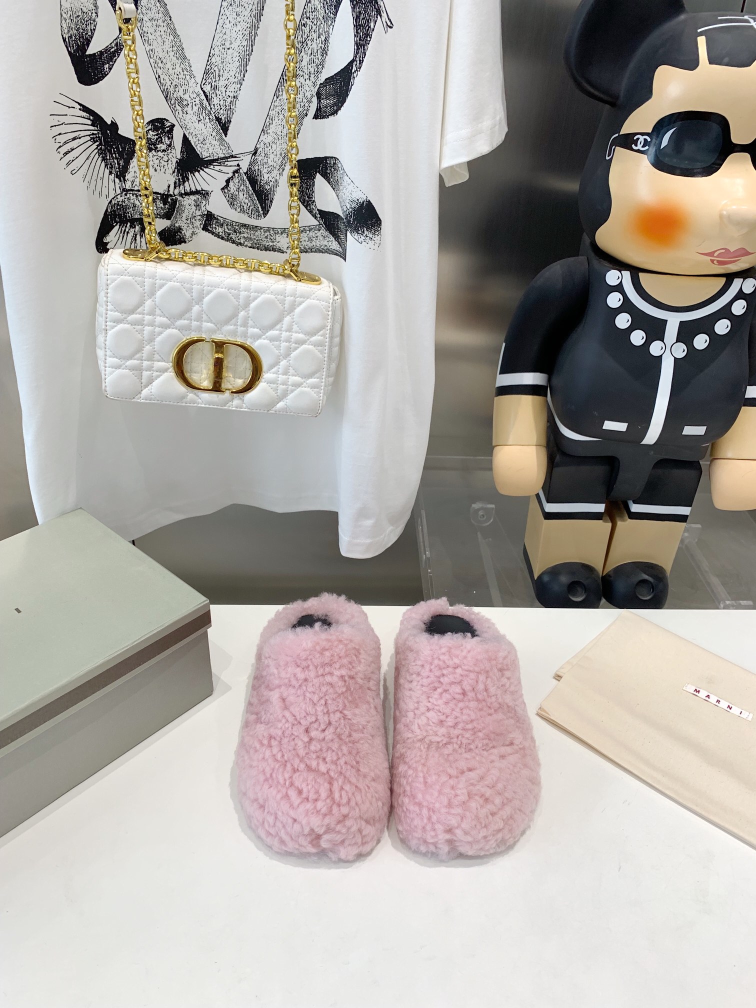 Marni Fussbett Sabot Slide Pink PB SBMS004601 LM071 00M24