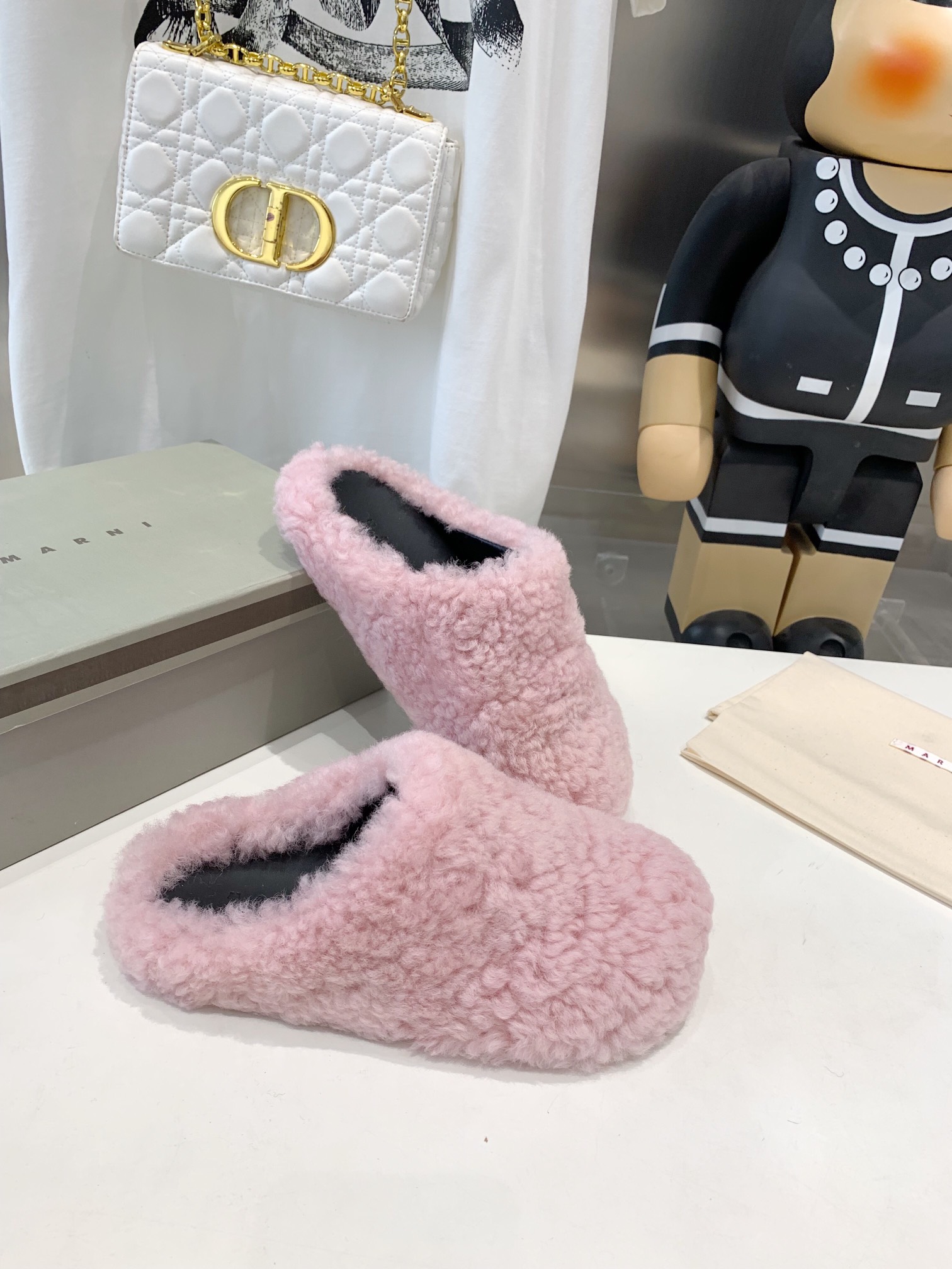 Marni Fussbett Sabot Slide Pink PB SBMS004601 LM071 00M24