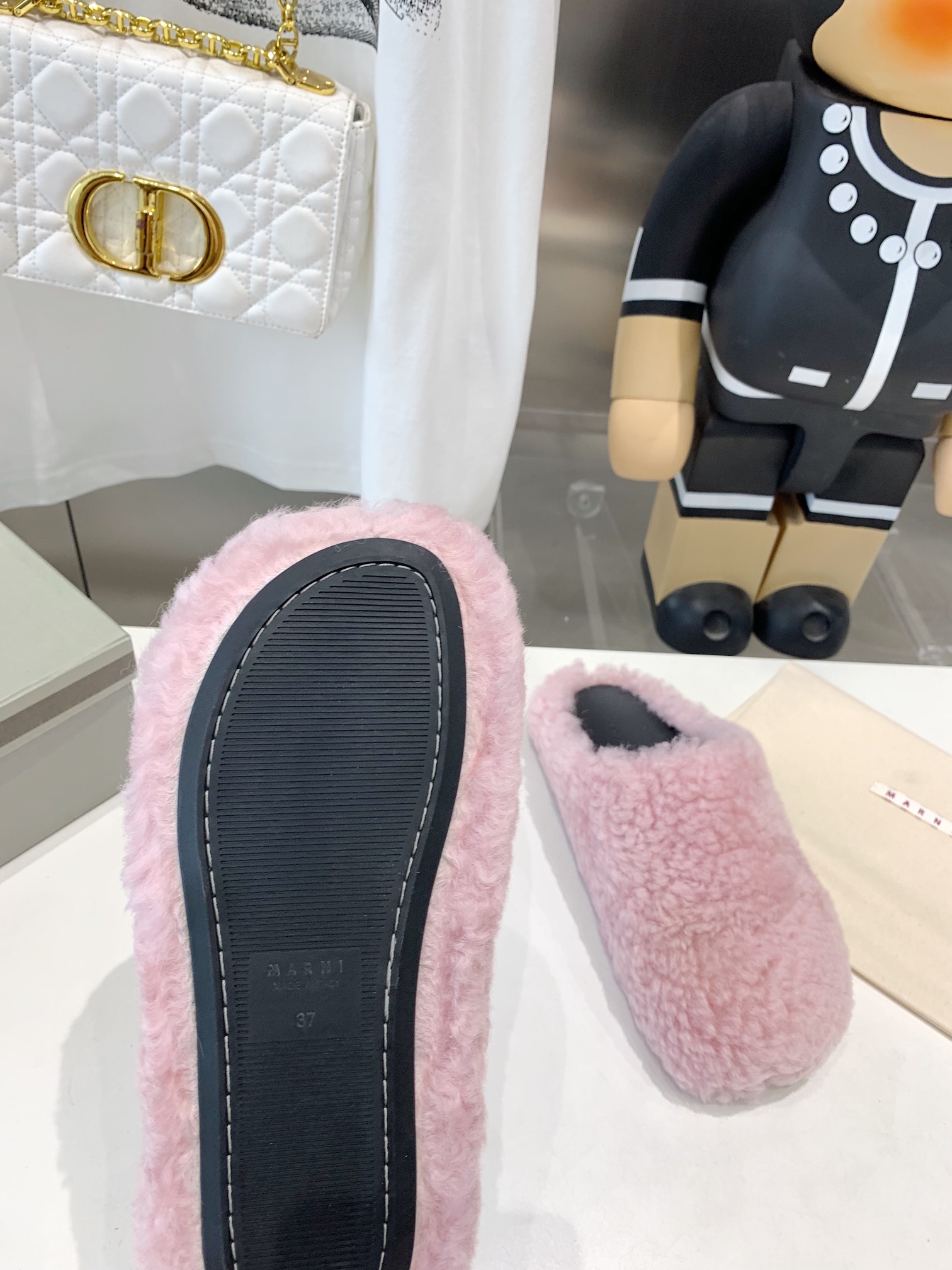 Marni Fussbett Sabot Slide Pink PB SBMS004601 LM071 00M24