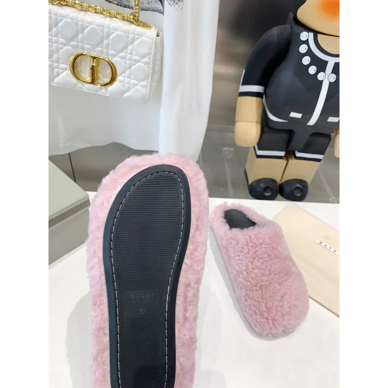 Marni Fussbett Sabot Slide Pink PB SBMS004601 LM071 00M24