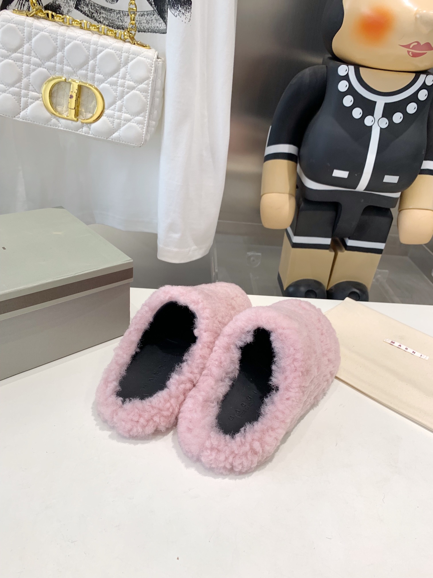 Marni Fussbett Sabot Slide Pink PB SBMS004601 LM071 00M24