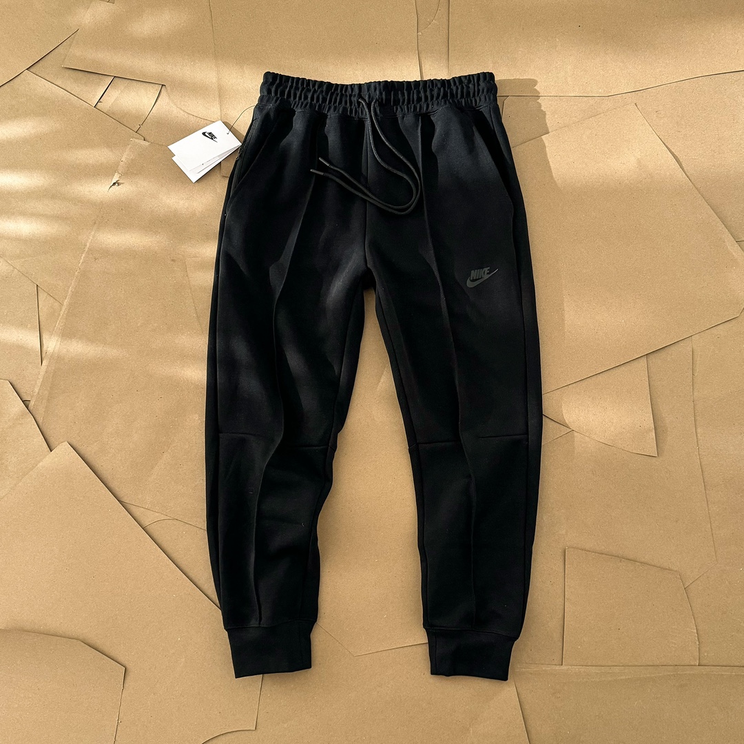 Nike Sportswear Women's Tech Fleece Windrunner Full-Zip Hoodie & Joggers Sweatpants Set Black/Grey/White YZ FB83397 FB8331