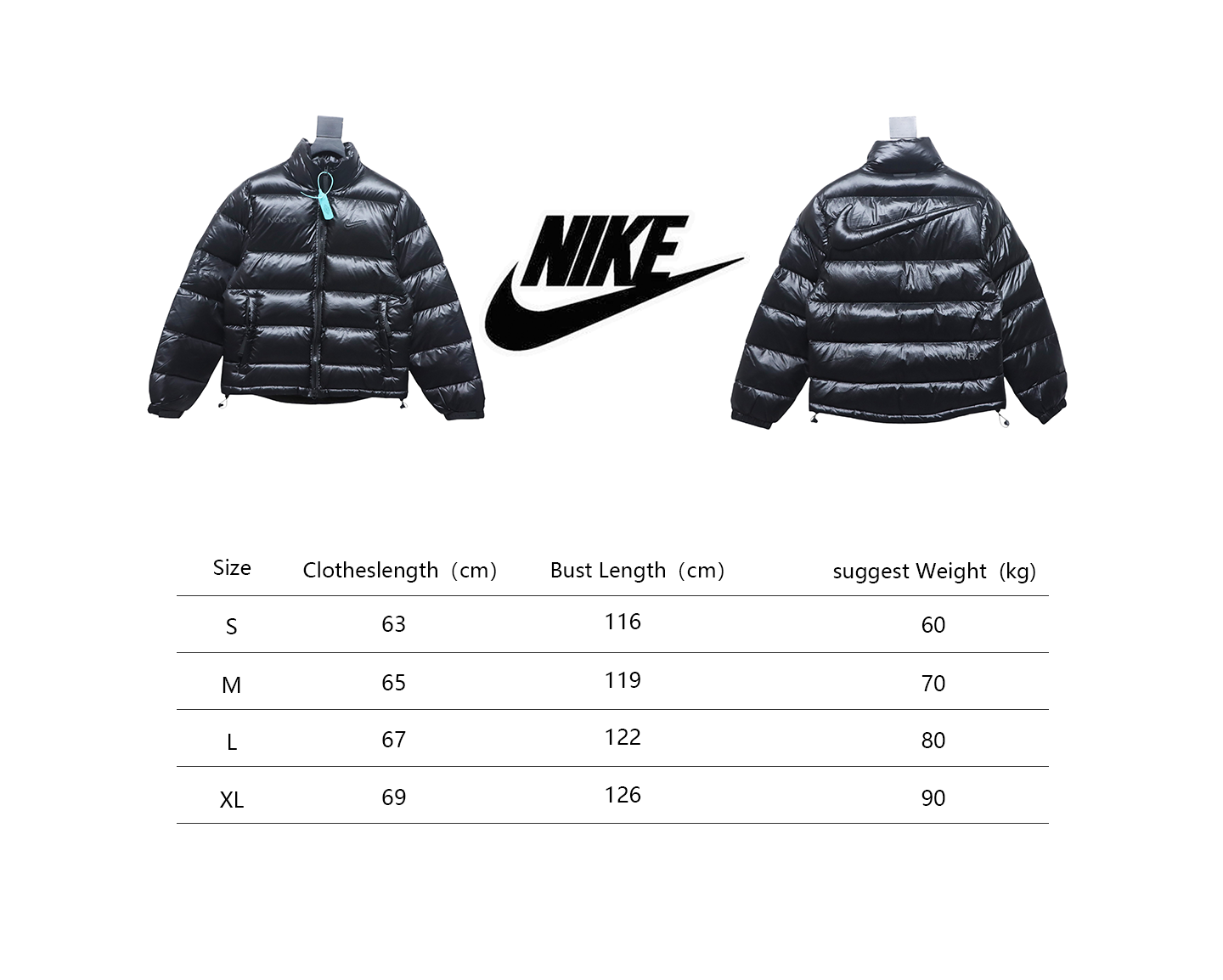 Nike X Drake Nocta Puffer Jacket Black CK 4802023038