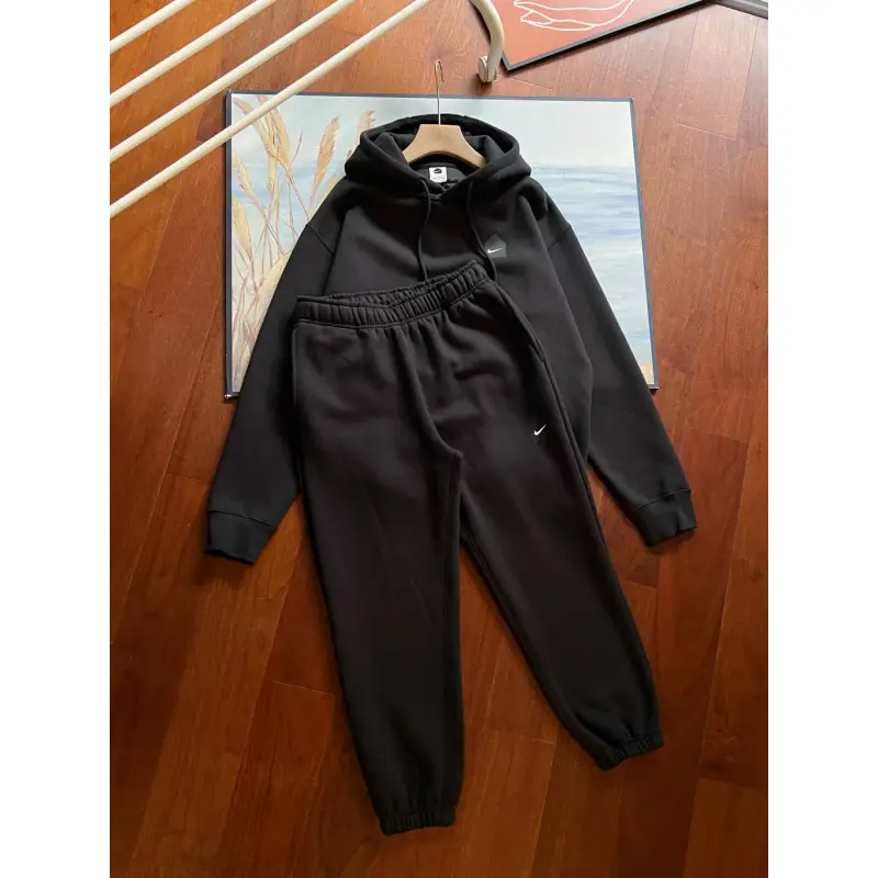Nike x DSM Sportswear Tech FleeceHoodie & Joggers Sweatpants Set Black/Grey YZ DJ2760-010-063 DJ2767-010-063