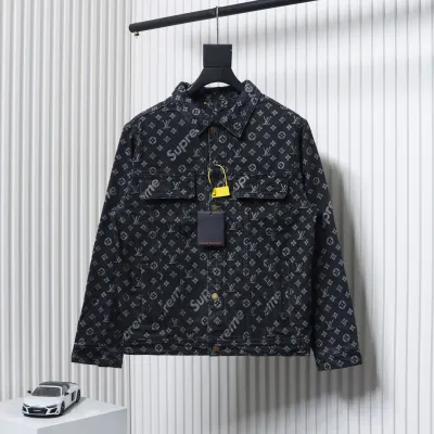 Louis Vuitton x Supreme Denim Jacket Black CK 2802023018 01