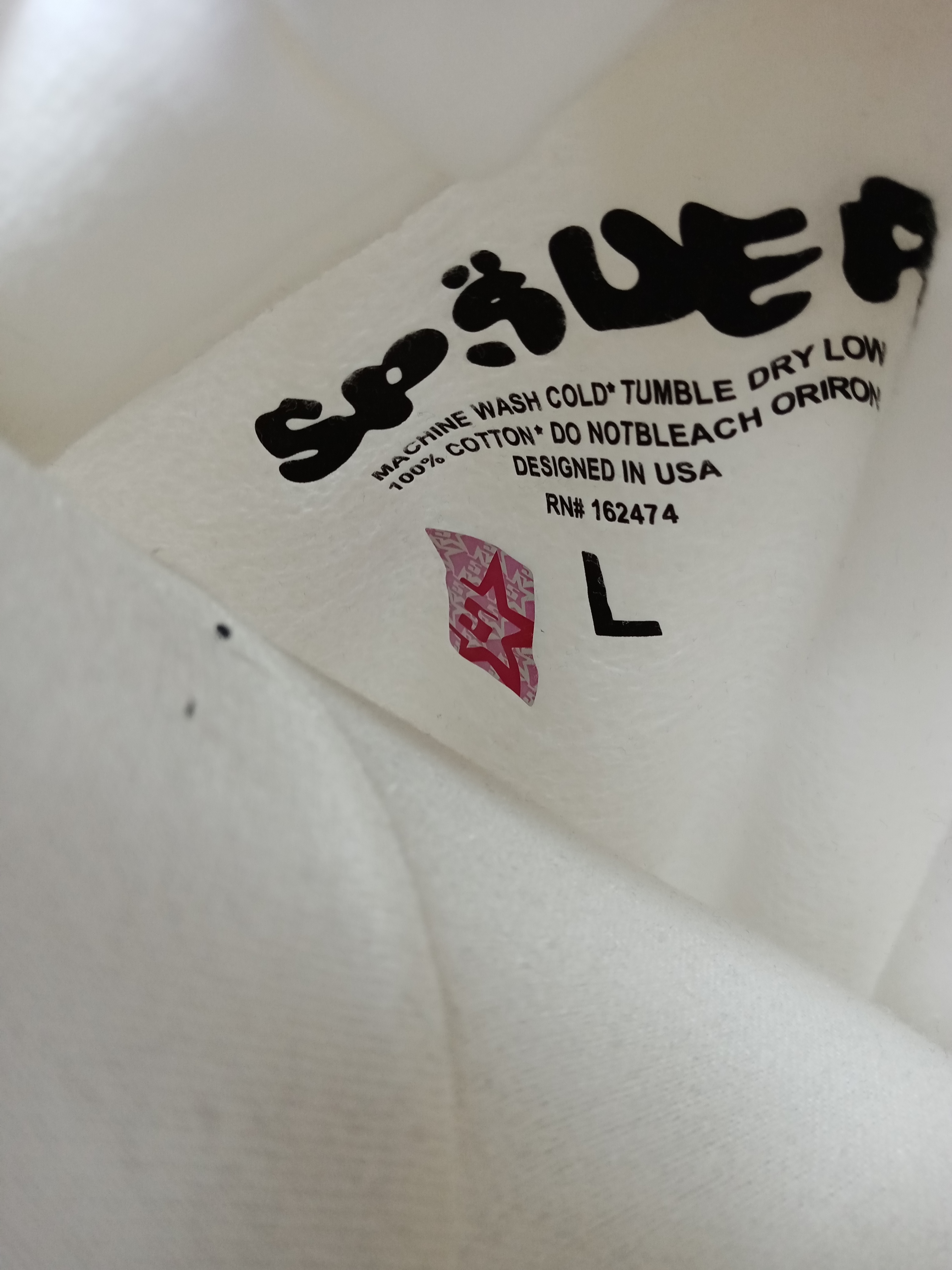 Sp5der OG Rhinestone Hoodie White YZ EG938