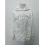 Sp5der OG Rhinestone Hoodie White YZ EG938