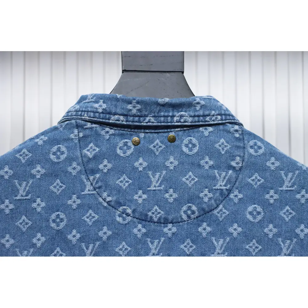 Supreme x Louis Vuitton Jacquard Denim Trucker Jacket Blue CK 2802023018