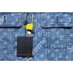 Supreme x Louis Vuitton Jacquard Denim Trucker Jacket Blue CK 2802023018