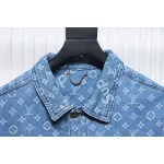 Supreme x Louis Vuitton Jacquard Denim Trucker Jacket Blue CK 2802023018