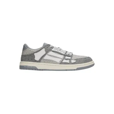Amiri Gray Crystal Skel Top Low Sneakers PB380241127 02