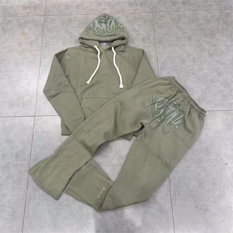 Syna World Hoodies & Pants Tracksuit Grey/Blue/Green/Red/Black Set YZ 241203