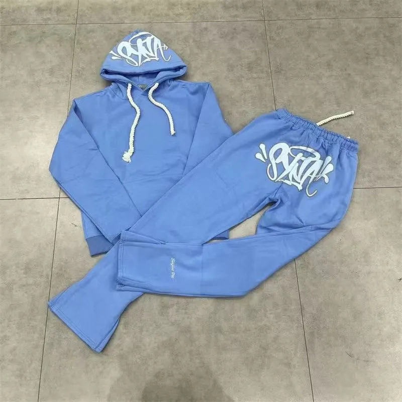 Syna World Hoodies & Pants Tracksuit Grey/Blue/Green/Red/Black Set YZ 241203