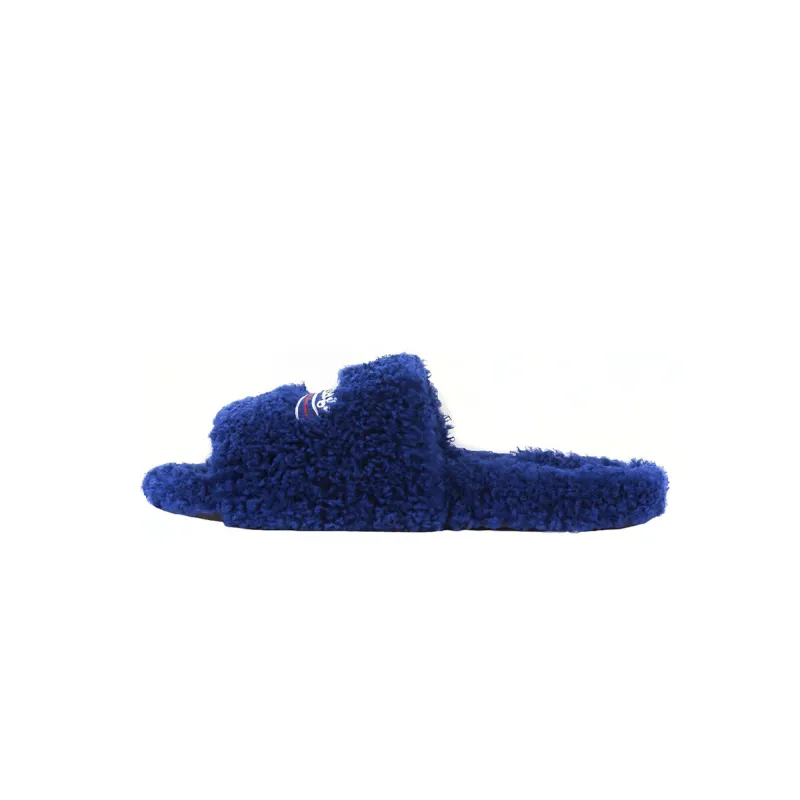 Balenciaga Furry Slide Blue CK 654747W2DO14096（QC needs at least 5 days or more）