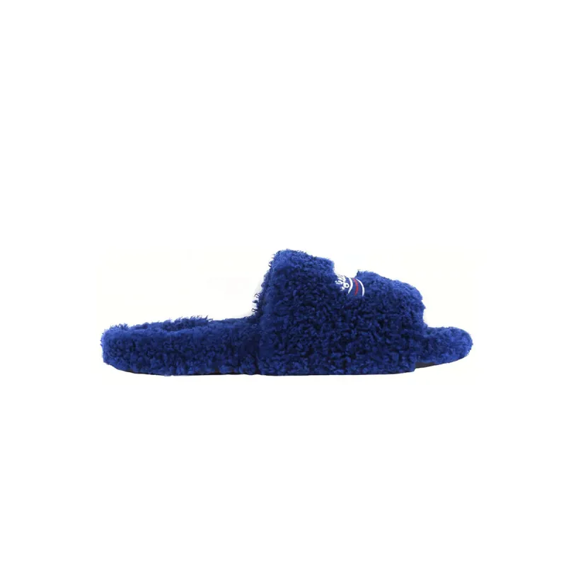 Balenciaga Furry Slide Blue CK 654747W2DO14096（QC needs at least 5 days or more）