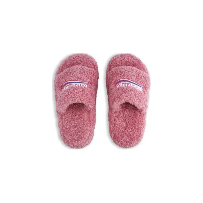 Balenciaga Furry Slide Pink CK 654261W2DO15596（QC needs at least 5 days or more）