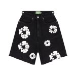 Denim Tears Jeans Shorts Black/ White/ Selvedge/ Light Wash YZ 241206