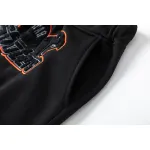 Trapstar Shooters Hoodie Sweatpant Tracksuit Black Orange CK 241206