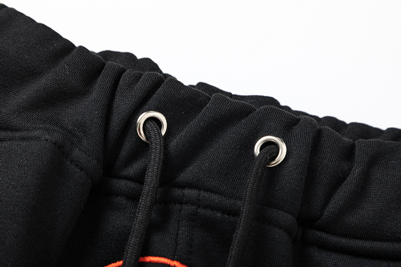 Trapstar Shooters Hoodie Sweatpant Tracksuit Black Orange CK 241206