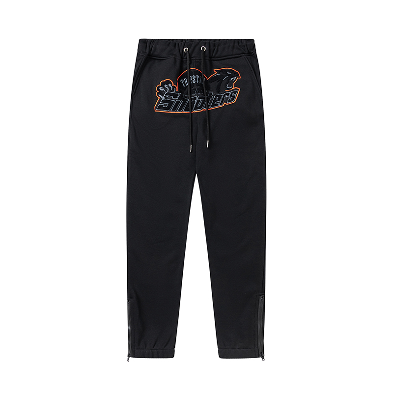 Trapstar Shooters Hoodie Sweatpant Tracksuit Black Orange CK 241206