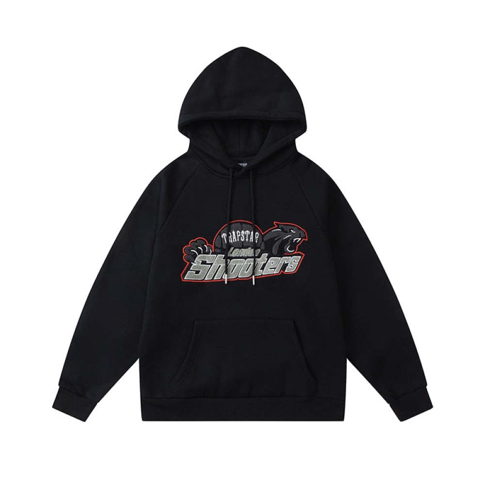 Trapstar Shooters Hoodie Sweatpant Tracksuit Black Red CK 241206