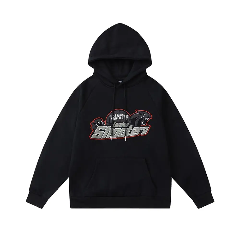 Trapstar Shooters Hoodie Sweatpant Tracksuit Black Red CK 241206
