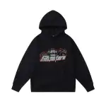 Trapstar Shooters Hoodie Sweatpant Tracksuit Black Red CK 241206