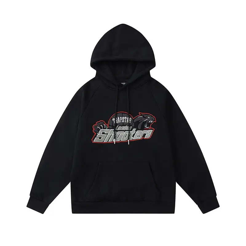 Trapstar Shooters Hoodie Sweatpant Tracksuit Black Red CK 241206