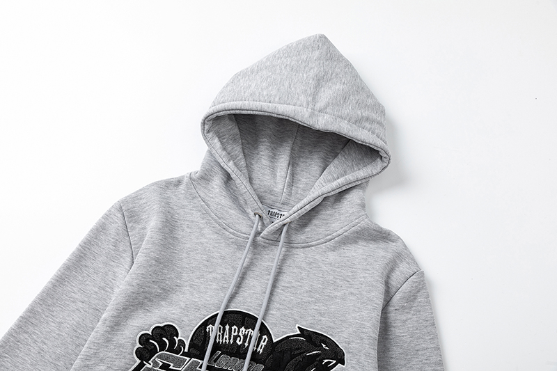 Trapstar Shooters Hoodie Sweatpant Tracksuit Grey/Black CK 241206