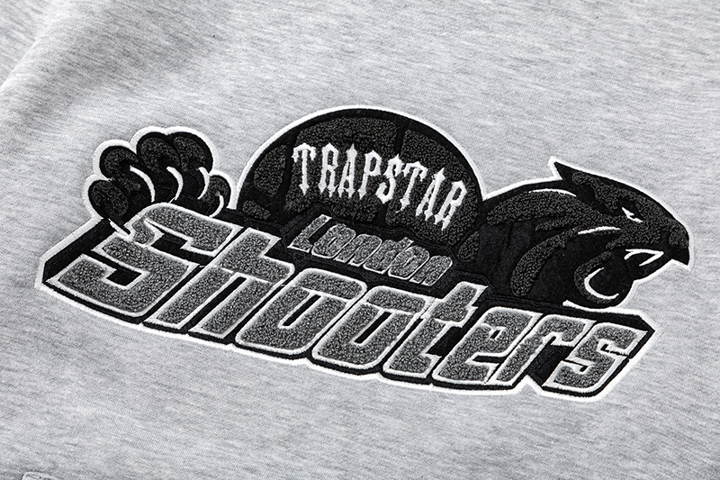 Trapstar Shooters Hoodie Sweatpant Tracksuit Grey/Black CK 241206