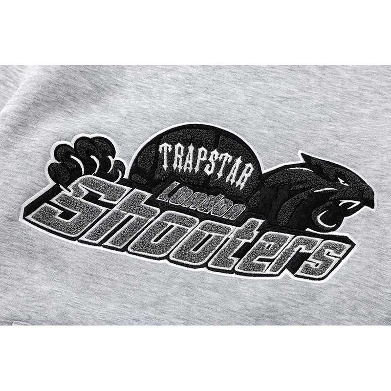 Trapstar Shooters Hoodie Sweatpant Tracksuit Grey/Black CK 241206