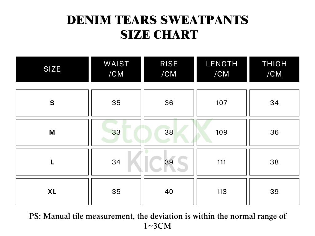 Denim Tears x CPFM Cactus Tears Wreath Sweatpant Black YZ 241209