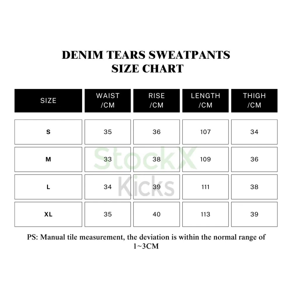 Denim Tears x CPFM Cactus Tears Wreath Sweatpant Black YZ 241209