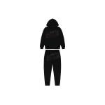 Trapstar Blakc Shooters Hoodie Sweatpant Tracksuit Black Red CK 241206
