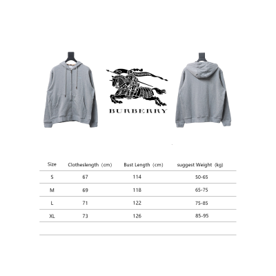 Burberry Embroidered Grey EKD Zip Hoodie Grey CK WH2202024020 02